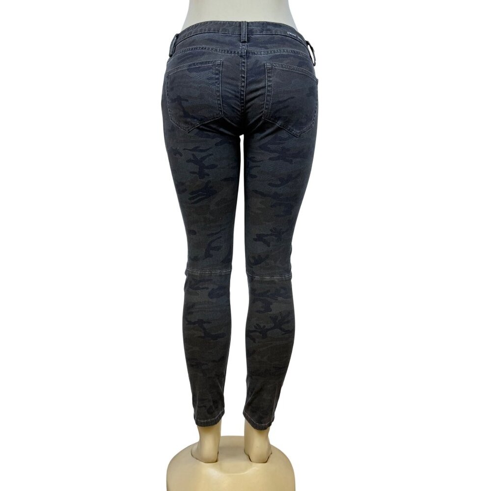 Etienne Marcel Womens Camo Cotton/Elastane Skinny Pants Zipper Detail Size 28 - Picture 3 of 10